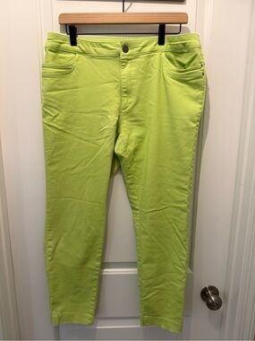Christopher & Banks Bright Chartreuse Pants